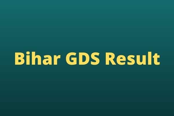 Bihar-GDS-Result