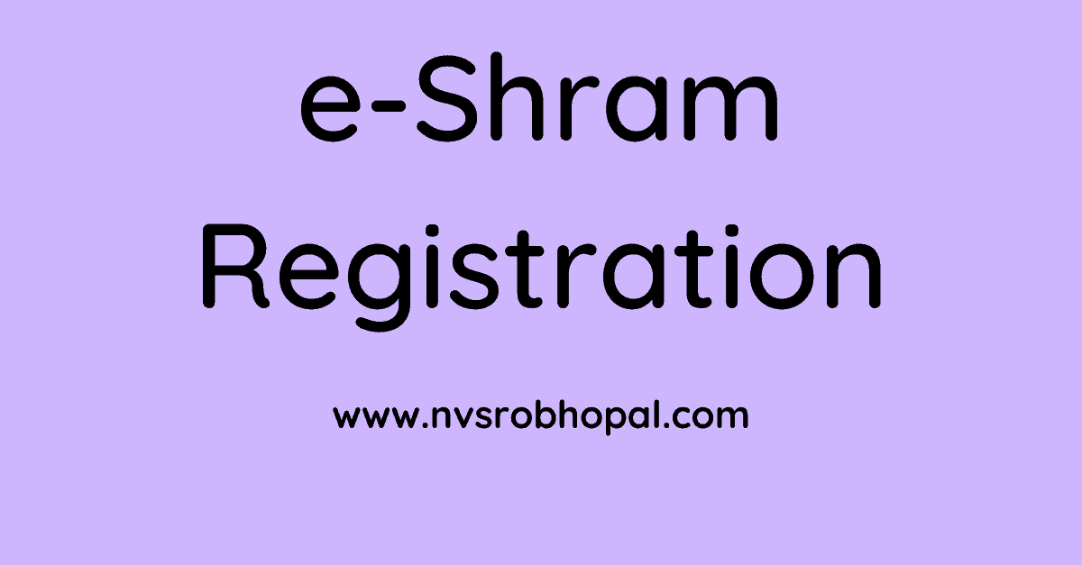 E Shram Portal Registration