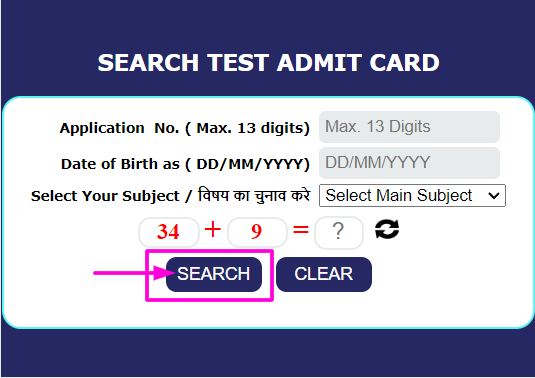 MP PNST hall ticket download process