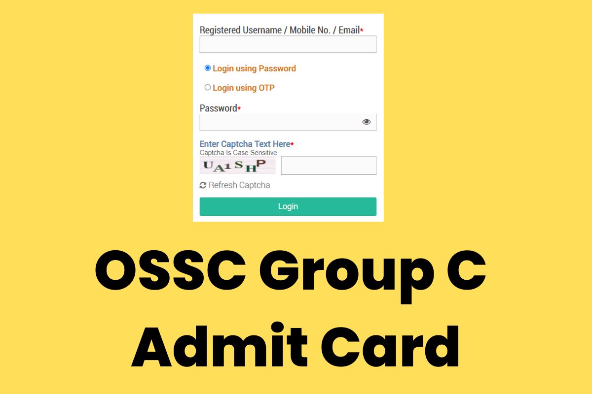 OSSC Group C Admit Card